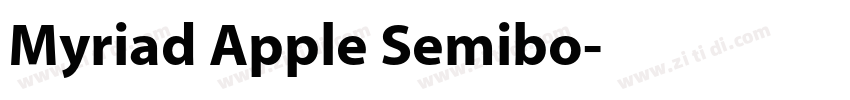 Myriad Apple Semibo字体转换